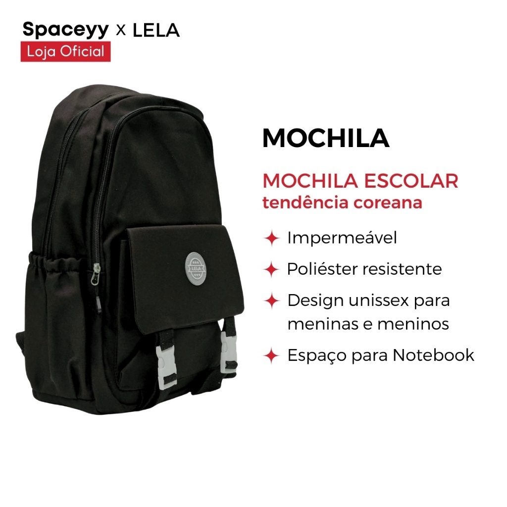 Mochila Escolar Estilo Feminina e Masculina Grande Passeio Impermeável Notebook Bolso Secreto - Men Bags