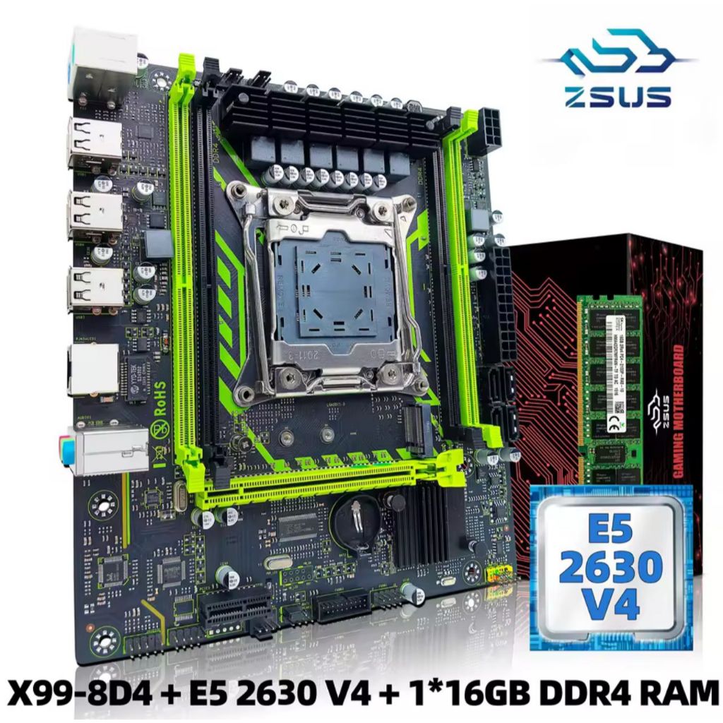 Kit Gamer Placa Mãe X99 + Xeon E5-2630v4 + 16gb 2400mhz Ddr4 Acompanha pilha Cr2032 em Oferta na Shopee