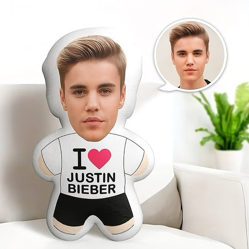 Almofada I Love Justin Bieber Shawn Mendes BTS Stray Kids Todas Celebridades 3D Personalizada Corpinho em Oferta na Shopee