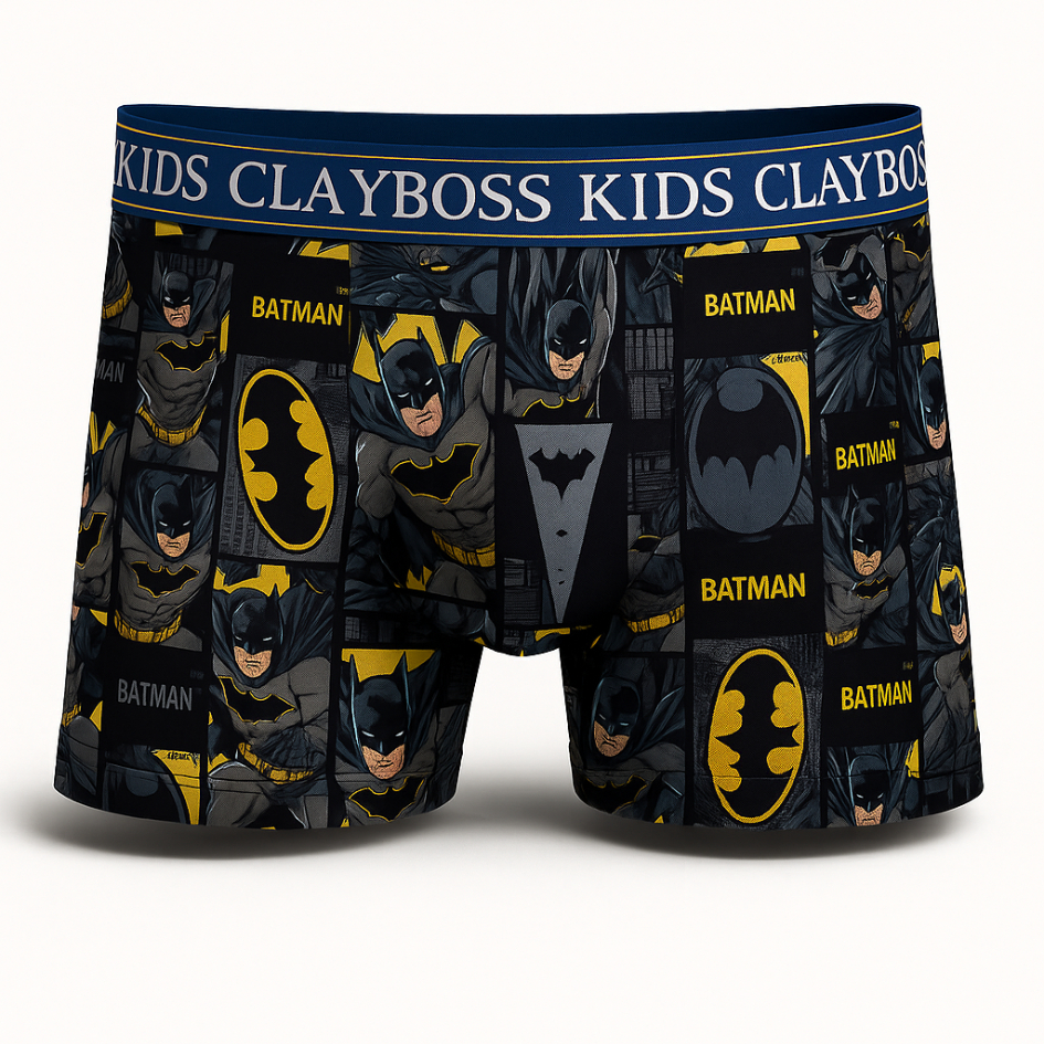 Kit 10 Cueca Box Infantil Menino Multicoloridas Microfibra | Cuecas Boxer De Personagens Infantis