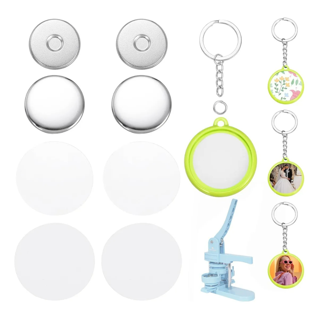 32mm Branco Pins E Bottons Chaves 50 Kits Para Mecolour Máquina De Button em Oferta na Shopee