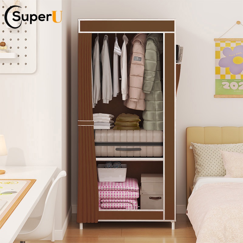 Guarda Roupa Armário Multiuso Organizador De Roupa Armário Inteligente 146*56*44cm SUPER U