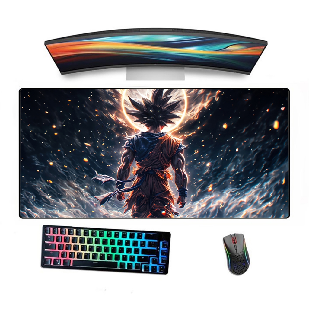 Mousepad Gamer Borda Costurada Estampado Ergonómico Goku Anime Dbz em Oferta na Shopee