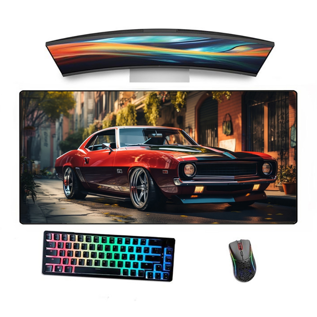 Mousepad Gamer Borda Costurada Estampado Dodge Charge Carro em Oferta na Shopee