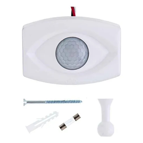 Sensor De Presença 2 em 1 Articulado Com Fotocélula Teto Parede Lente Sobrepor Bivolt PW