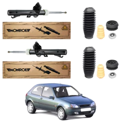 PAR AMORTECEDOR DIANTEIRO FIESTA STREET 2001 A 2006 MONROE + KIT