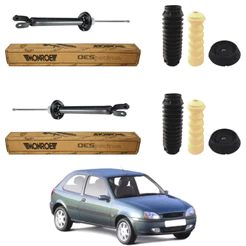 PAR AMORTECEDOR TRASEIRO FIESTA STREET 2001 A 2006 MONROE + KIT