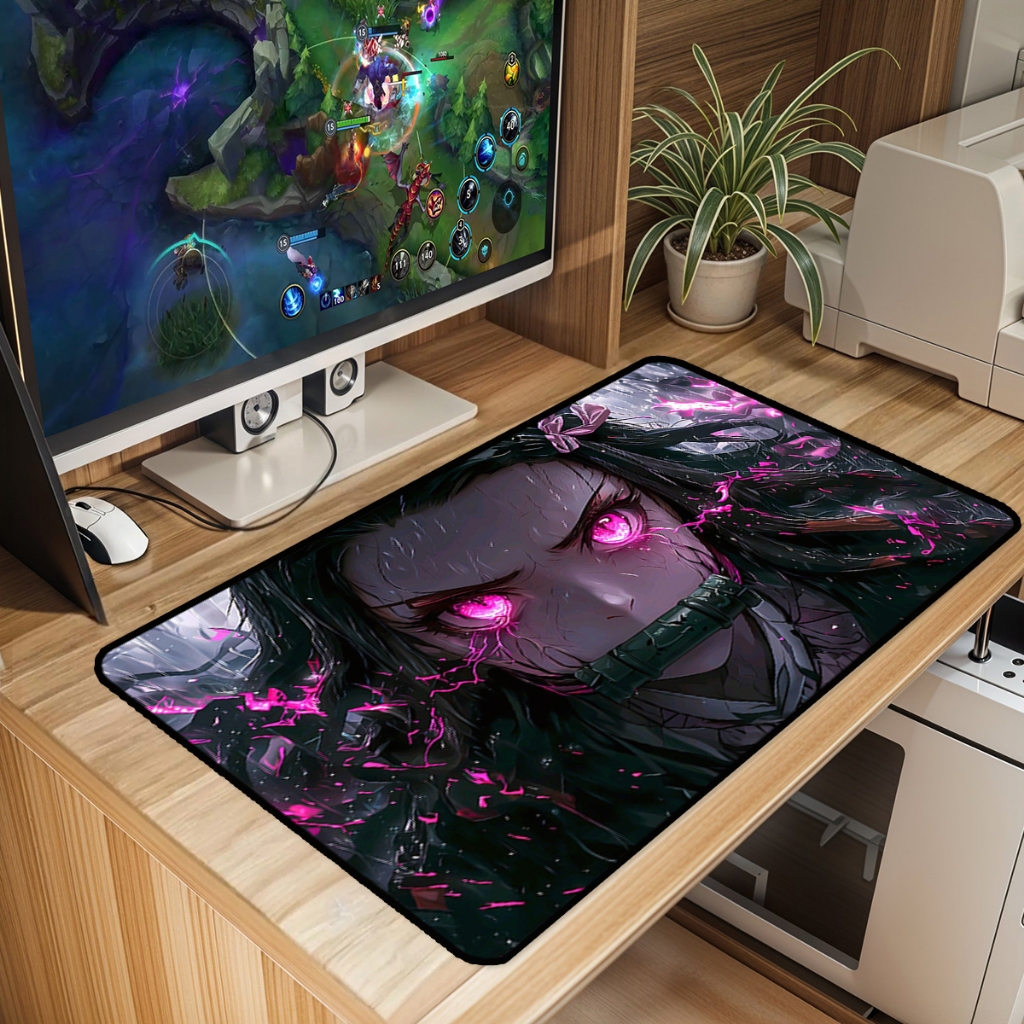 Mouse Pad Gamer Grande Antiderrapante 65x30 70x35 80x35 90x40 90x50 120x60 Cm Borda Costurada em Oferta na Shopee