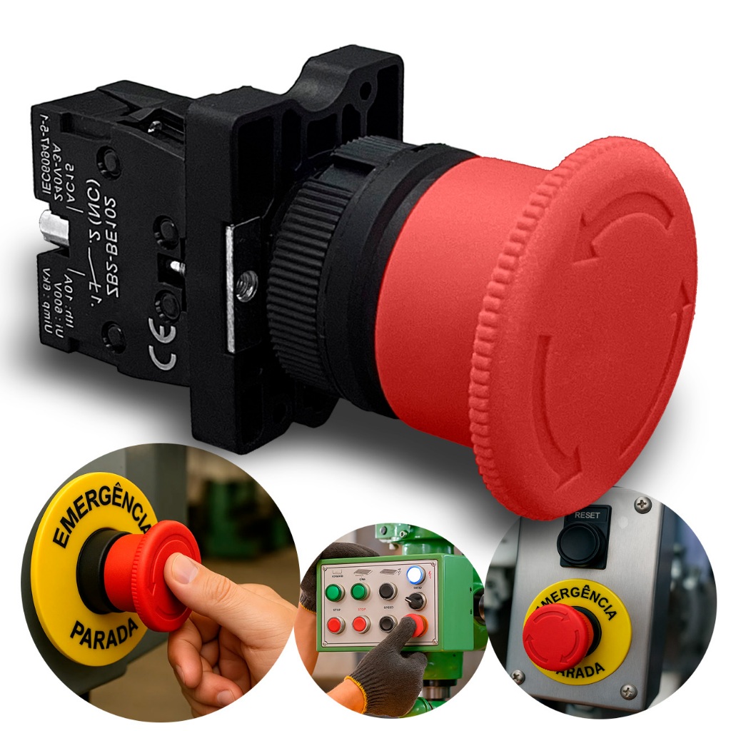 O que é Botão Emergência com Trava? Guia e Onde Comprar | BuscaProdutos