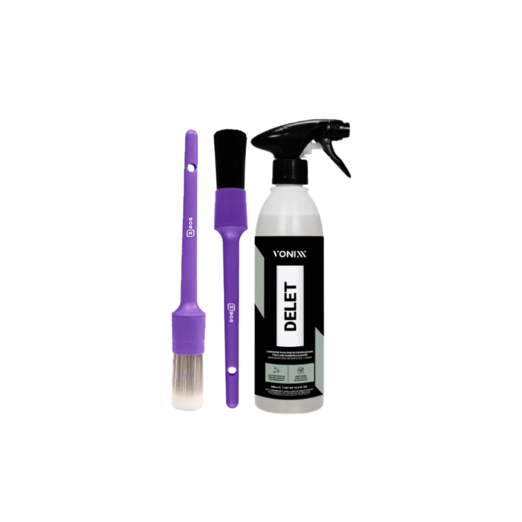 Kit Brilho e Limpeza Total Delet  Pincel  -Vonixx em Oferta na Shopee