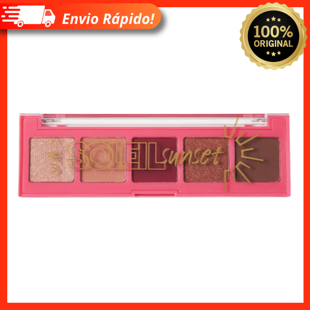 Paleta De Sombras Vult Soleil Sunset 3g - 5 Cores