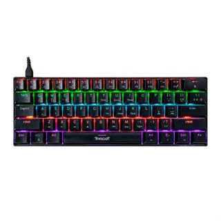 Teclado Mecanico Gamer TGT Sherman Compacto, Rainbow, ABNT2, Switch Azul, Preto, TGT-SHTKL-RBW01 em Oferta na Shopee