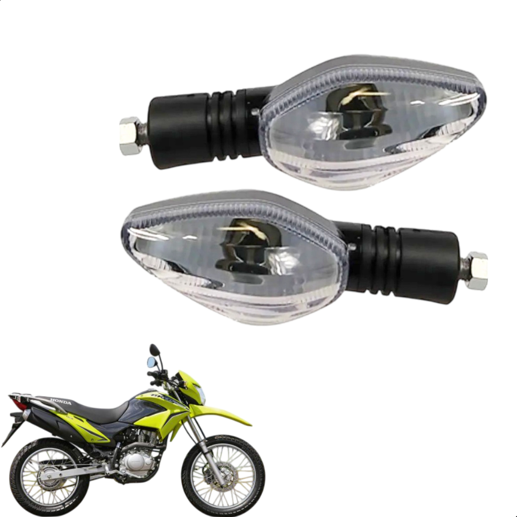 Pisca Seta Moto Para Honda Nxr 150 Bros 2013 2014 Cristal Par Barato