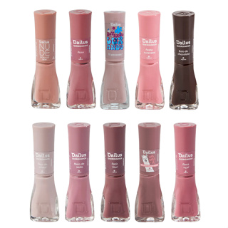 Kit 10 Esmaltes Nude Dailus Tons Nudes em Oferta na Shopee