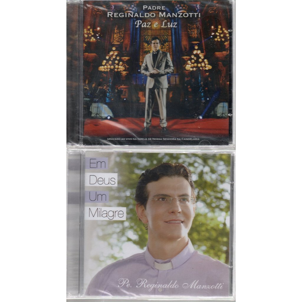 2 CDS PADRE REGINALDO MANZOTTI - PAZ E LUZ / EM DEUS UM MILAGRE ( LACRADOS ) SOM LIVRE