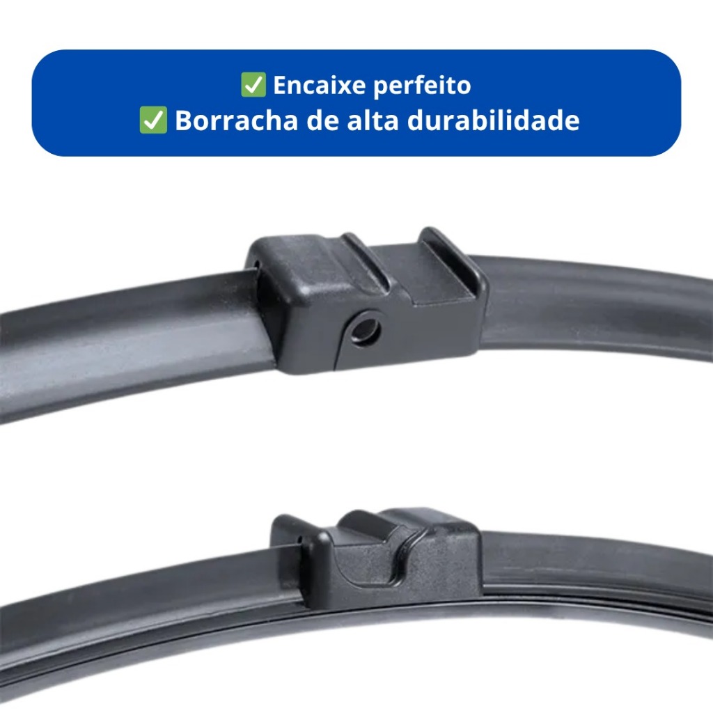Par de Palhetas para Limpador de Parabrisa Dianteiro para Golf G4 Sportline 2008 2009 2010 2011 2012 — imagem 2 de 2