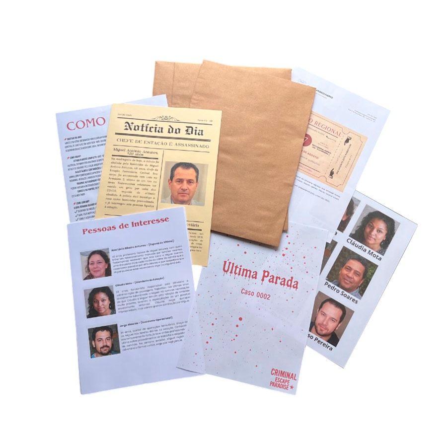 Kit 2 Jogos Detetive Investigação Criminal Resolva Casos Criminais