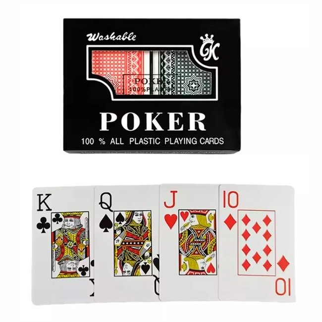 Detalhes do Kit 2 Baralhos - Jogos de Cartas - 100% Plástico Premium + Caixinha Exclusiva