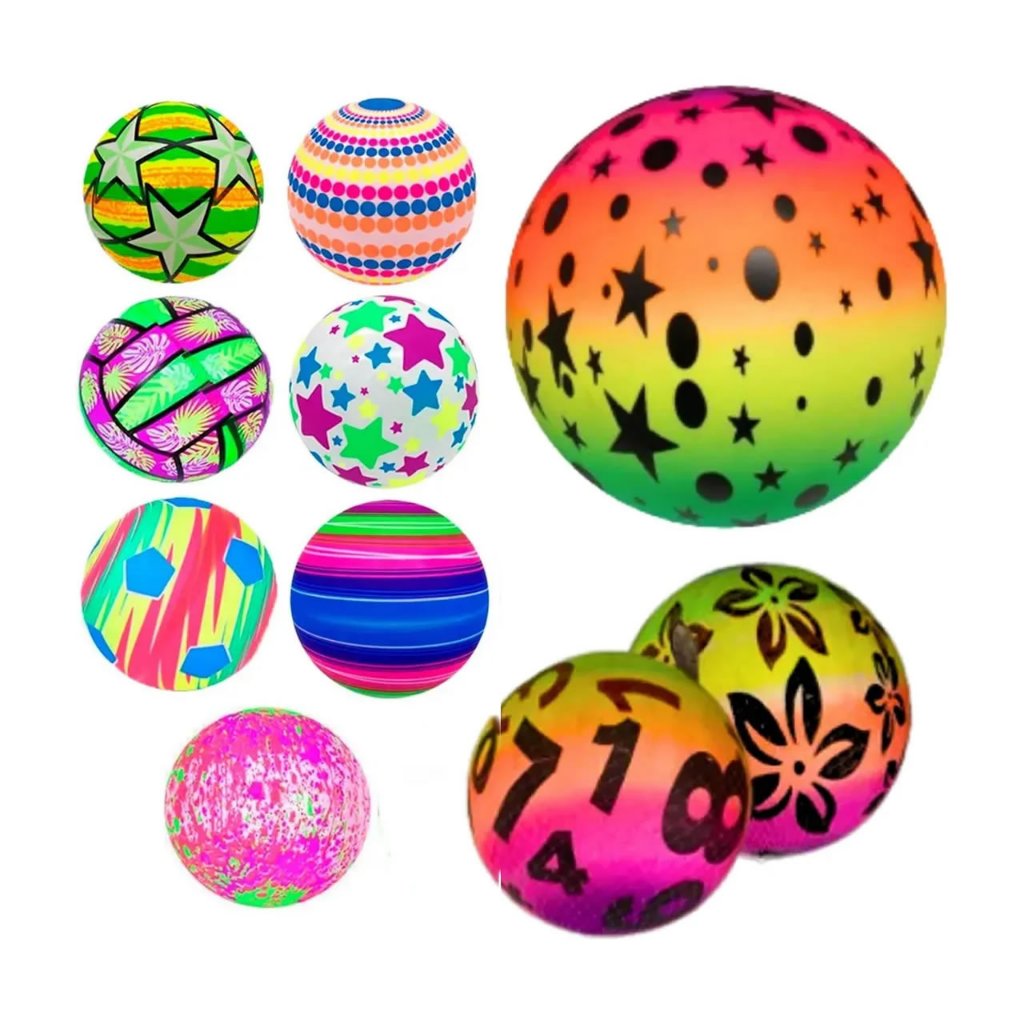 kit 10 Bola De Praia Vinil Inflavel Infantil Sortidas Prenda Atacado