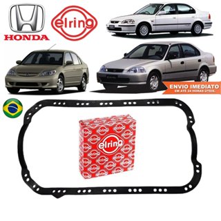 Junta do Carter Honda Civic 1.5 1.6 1.7 16v 1994 a 2006 Original Elring Com Nota Fiscal e Garantia em Oferta na Shopee