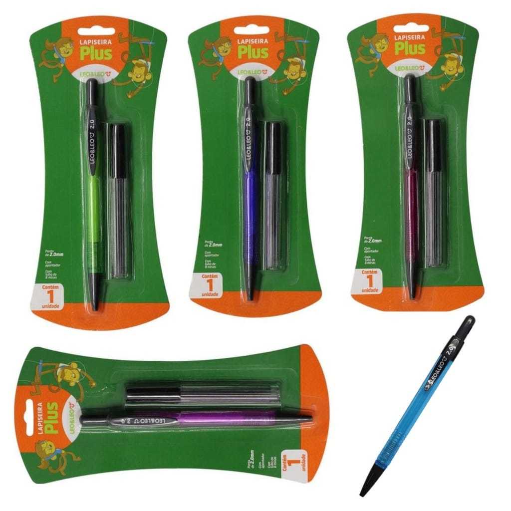 Kit LAPISEIRA 2.0 + GRAFITE BLISTER LEO ( escolha as cores )