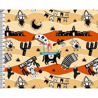 Tecido OXFORD estampado digital - Cordel em Oferta na Shopee