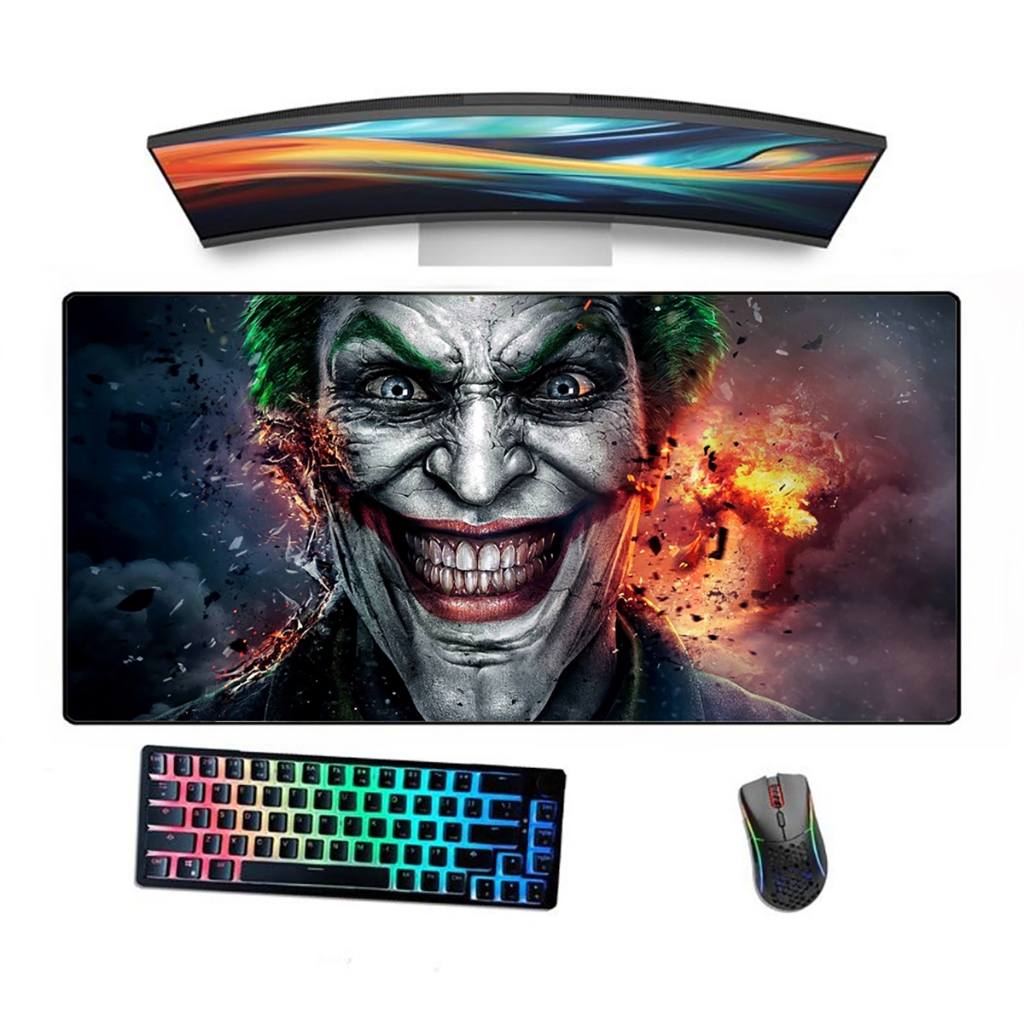 Mousepad Speed Gamer Borda Costurada Ergonómico Estampado Coring Joker