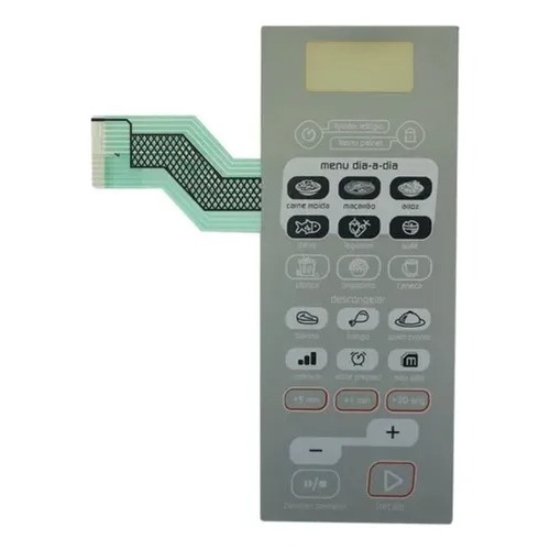 Membrana Adesiva Teclado Microondas Brastemp Bma30 Prata
