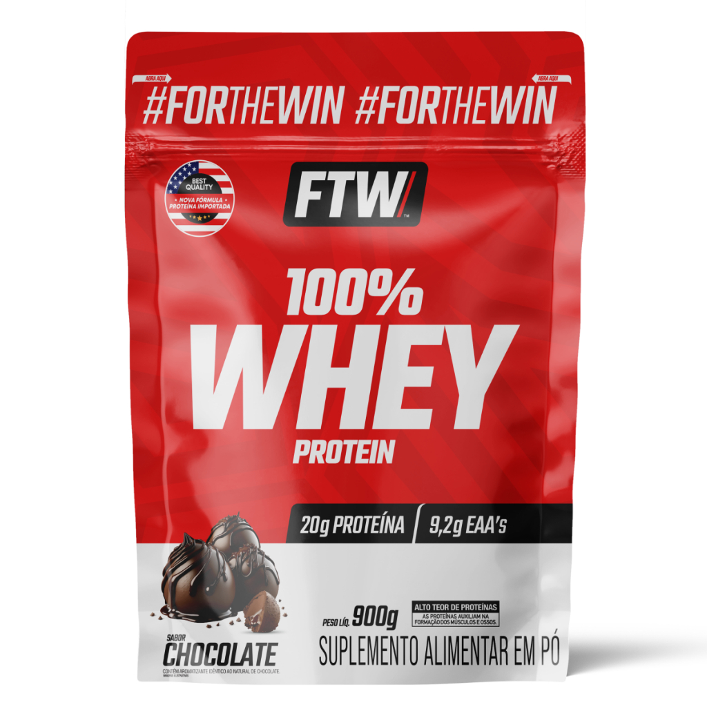 100% Whey protein Refil 900g - FTW