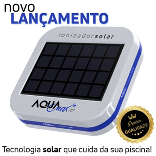 Ionizador Piscina Solar Até 70000 Litros AQUAMAX70 MENOS CLORO SEM ALGAS em Oferta na Shopee