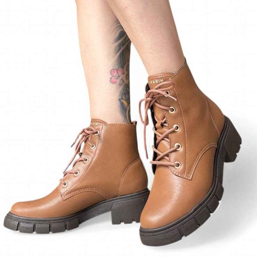 Bota Coturno Feminina Whisky Ramarim 2412101-3 em Oferta na Shopee