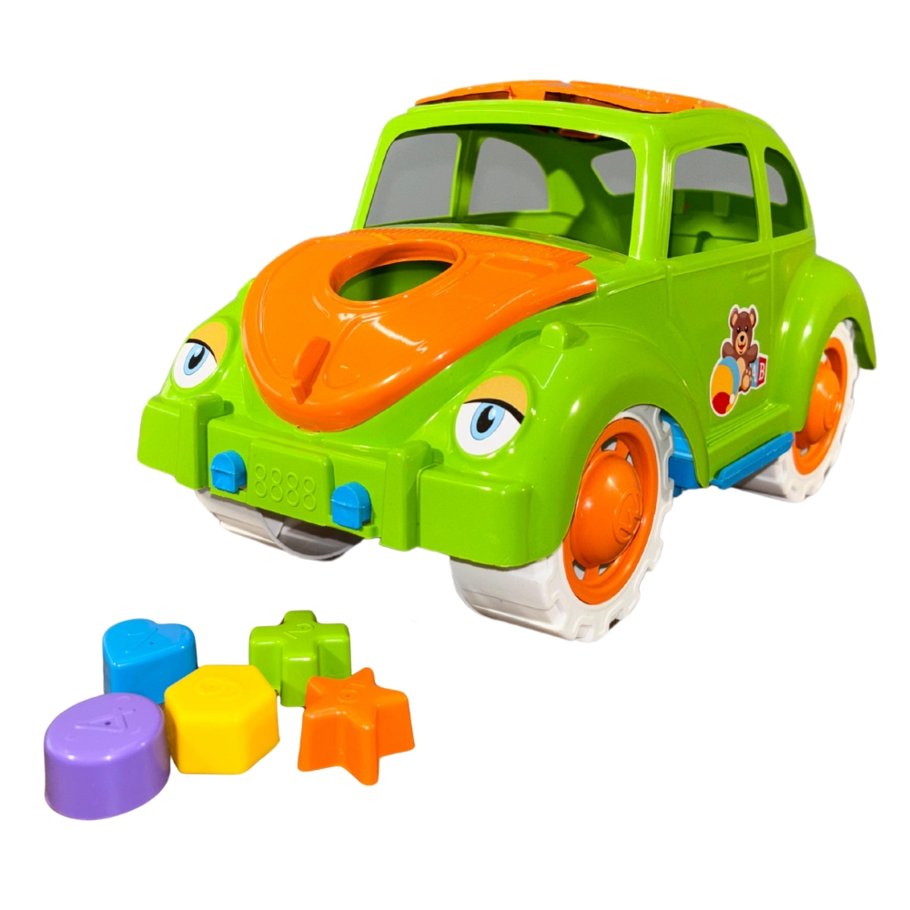 Fusca Colorido Infantil e Educativo - Diversão sem Fim com Cinco Formas Geométrica - QUEEN SHOP em Oferta na Shopee