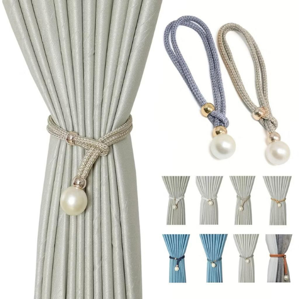 Kit 2/4 Prendedores De Cortina Enfeite Organizador Decoradorativo