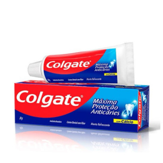 Kit Creme dental Colgate Anticaries com 3,6 ou 12 30g para levar bolsa trabalho viagem uso diário hálito frescoo em Oferta na Shopee