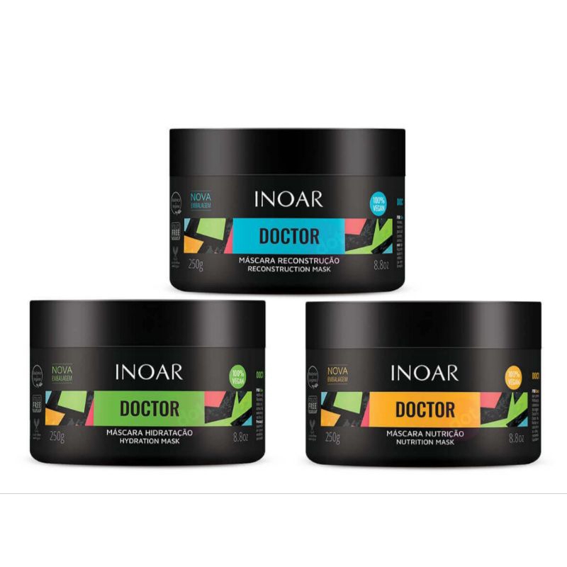 Inoar Doctor Cronograma Capilar Kit - 3 x 250g (Nova Embalagem)