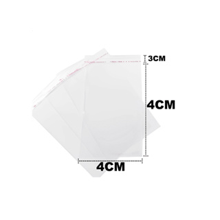 Saquinhos com adesivo transparente 100 unidades em Oferta na Shopee