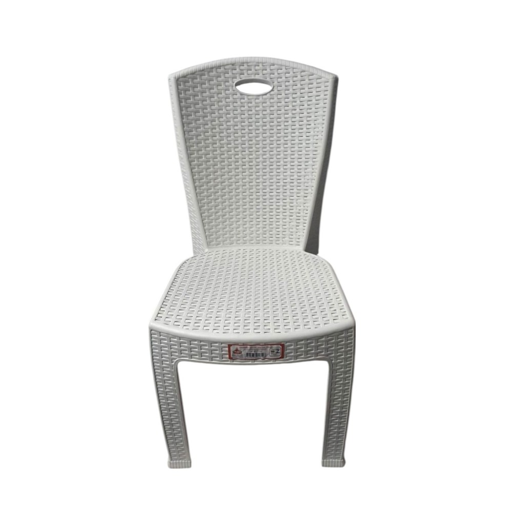 Cadeira Bistro Rattan Cairo Jardim Área Externa Branco Gelo