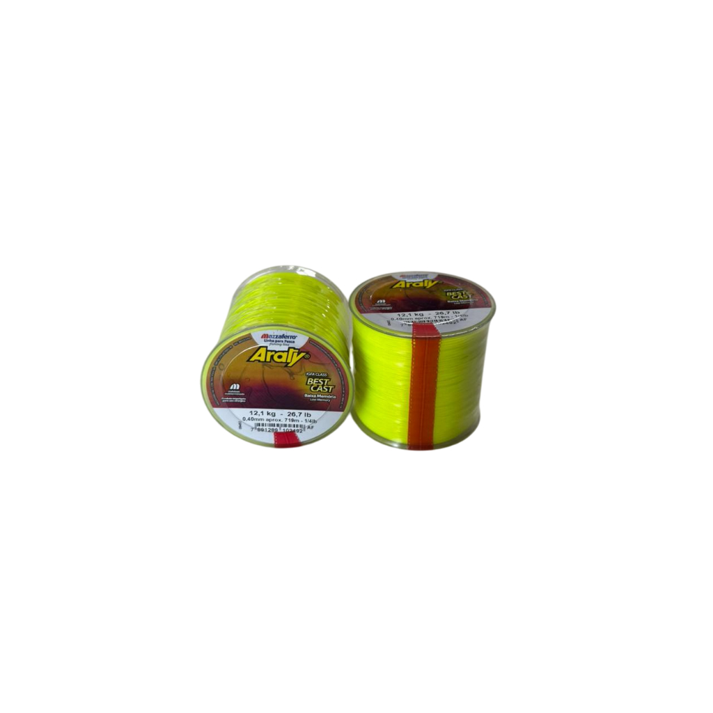 Linha de Pesca Mono Best Cast Amarela Araty Varias Espessuras - 100 G em Oferta na Shopee
