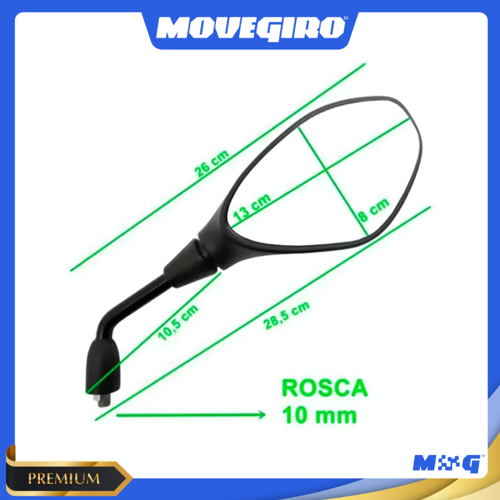 Detalhes do Retrovisor Modelo bmw f800 Fixo Rosca Honda Par Pronta Entrega Envio Rápido Retrovisor Moto