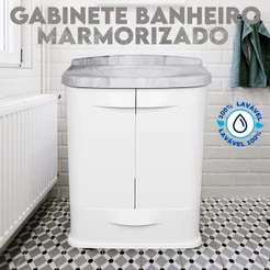 Gabinete Plástico Gab Fit Branco Lavável 100% Pvc Astra