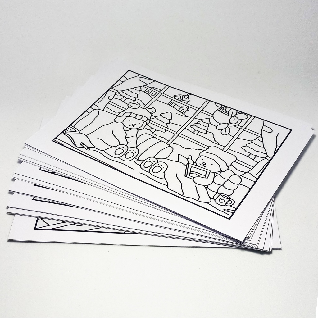 Miolo Livro de colorir BG com Papel 180g Tamanho A5 (SEM CAPA E SEM ENCADERNAÇÃO) SOMENTE FOLHAS em Oferta na Shopee