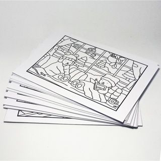 Miolo Livro de colorir BG com Papel 180g Tamanho A5 (SEM CAPA E SEM ENCADERNAÇÃO) SOMENTE FOLHAS em Oferta na Shopee