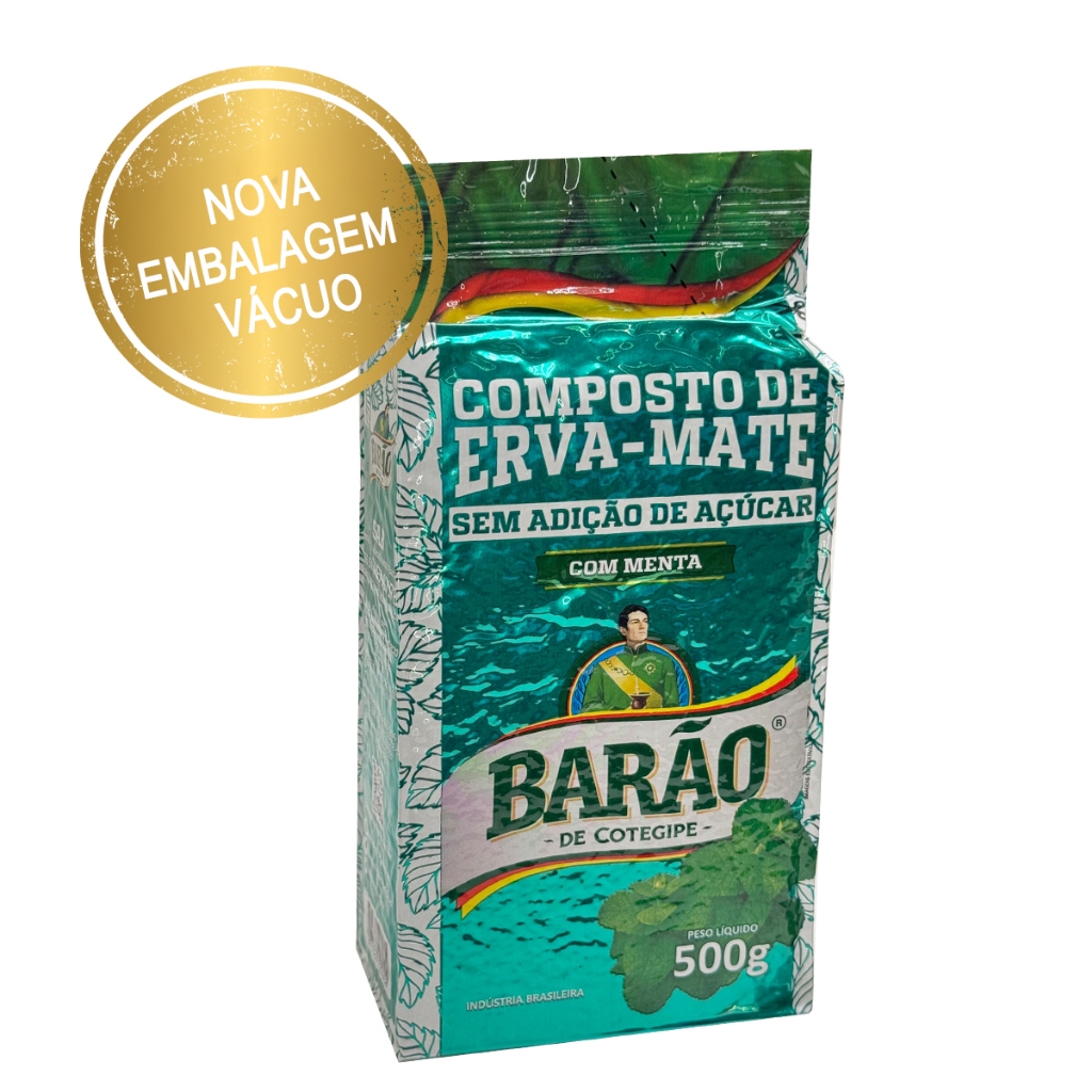 Erva Mate Chimarrão Composto Menta Barão de Cotegipe 500g