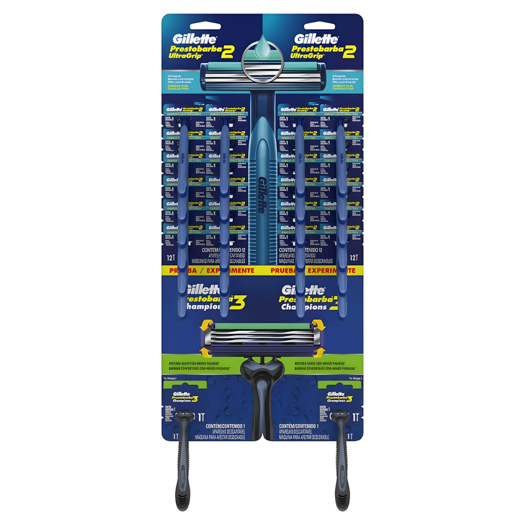 Aparelho Prestobarba 2 Ultragrip 2 C/24 + 2 Prest3 Champions em Oferta na Shopee