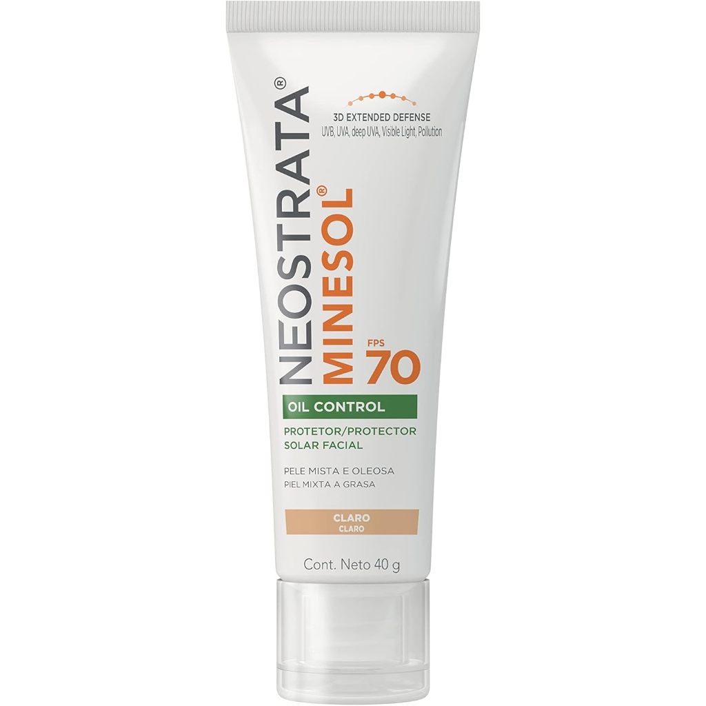 Protetor Solar Facial Neostrata Minesol Oil Control FPS70 Pele Clara Com 40g em Oferta na Shopee