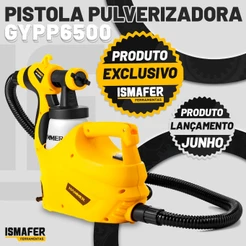 Pistola Pulverizadora Compressor Ar Direto 650w Gypp650 Hammer