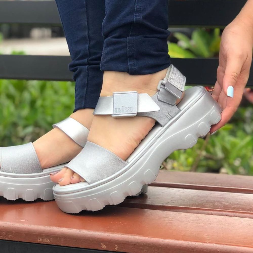 Sandalia Melissa Kick Off Sandal Metallic