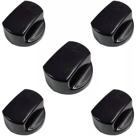5  Botões Para Fogão Brastemp Active Horizontal Cima Preto