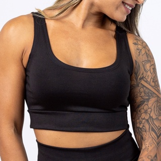 Top Básico Fitness Academia Feminino em tecido Suplex Premium em Oferta na Shopee