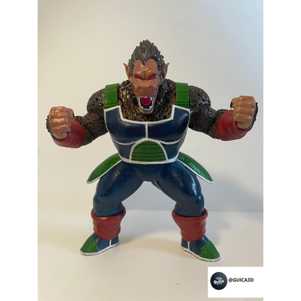 Oozaru Bardock Escultura em 3D Pintura Manual/ Boneco / Escultura/ Dragon Ball
